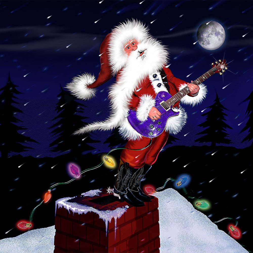 Santa Plays Guitar